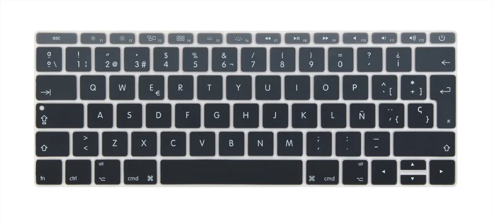Испанский евро Ввод Клавиатура Обложка для 2016-2018 Macbook Pro 13 &quot13 3 дюймов (без