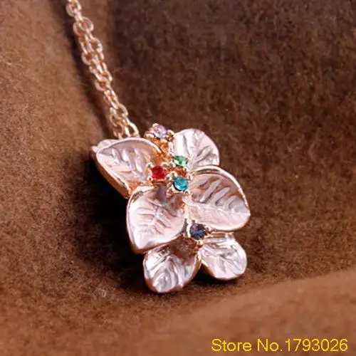 Женская дизайнерская многослойная цепочка-чокер с цветком гардения короткое