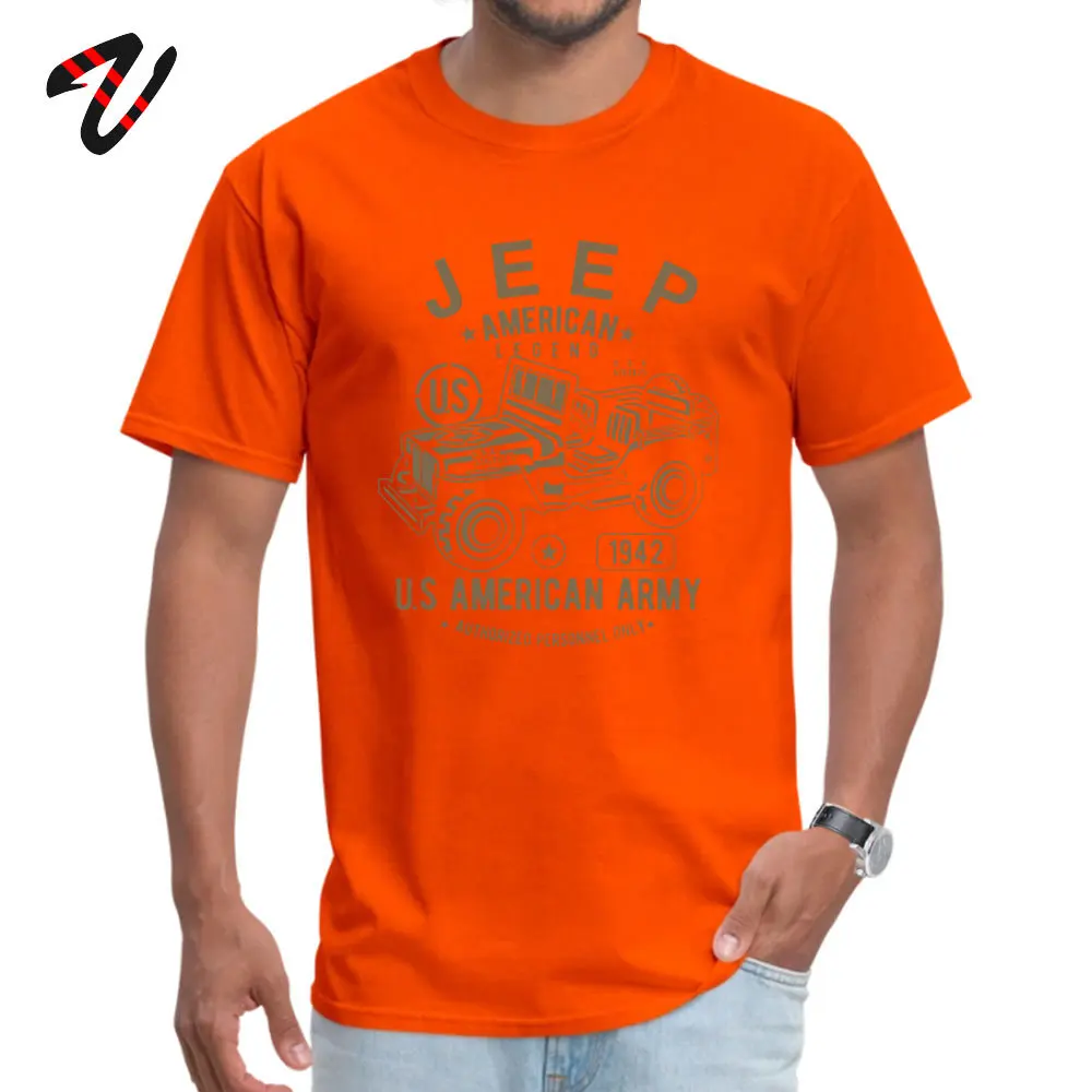 Orange JEEP Army fitness Tight Linux топы, футболка для мужчин, мексиканская легенда, ткань, круглый вырез, топ, футболки, Европа, футболки на продажу - Цвет: Orange