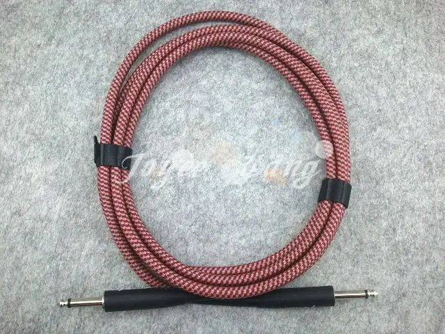 

Red 10ft Acoustic Electric Guitar Cable Bass Cable Amp Lead Cord Amplifier Cable Audio Connection Cables Low Noise Shielded