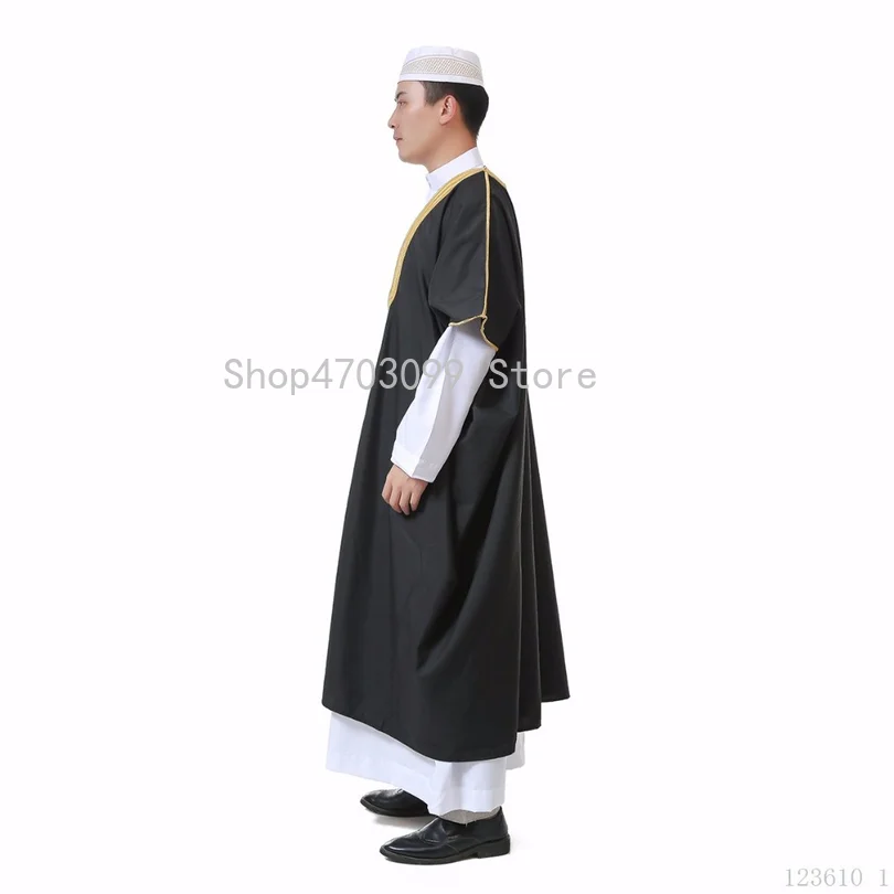2019 новая мусульманская мужская одежда с длинным рукавом для Саудовской Аравии