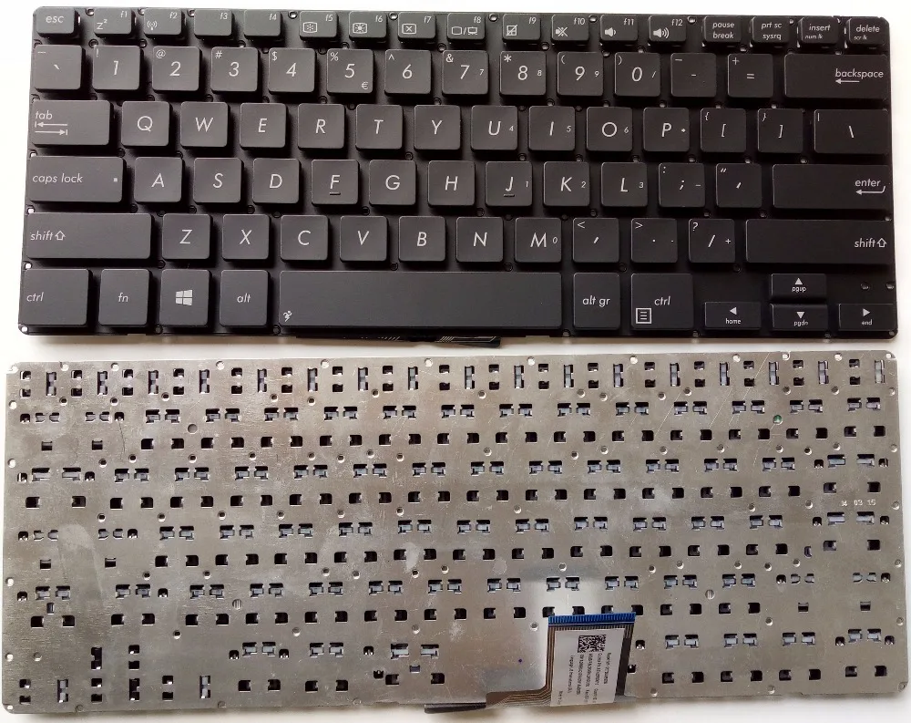 Клавиатура для ноутбука ASUS PU401 PU401la PU301 PU301la английская и американская клавиатура без рамы черная