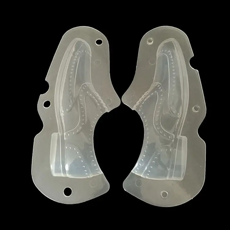 Новый дизайн 3D мужская обувь форма пластиковая шоколадная поликарбонатные формы