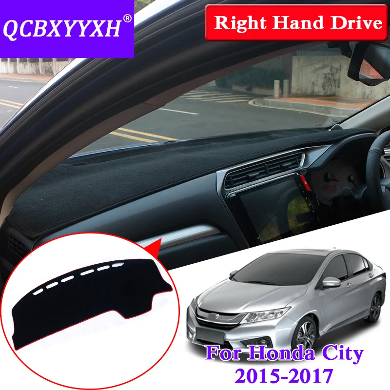 QCBXYYXH для Honda City 2015 2017 коврик приборной панели с правым приводом Защитная