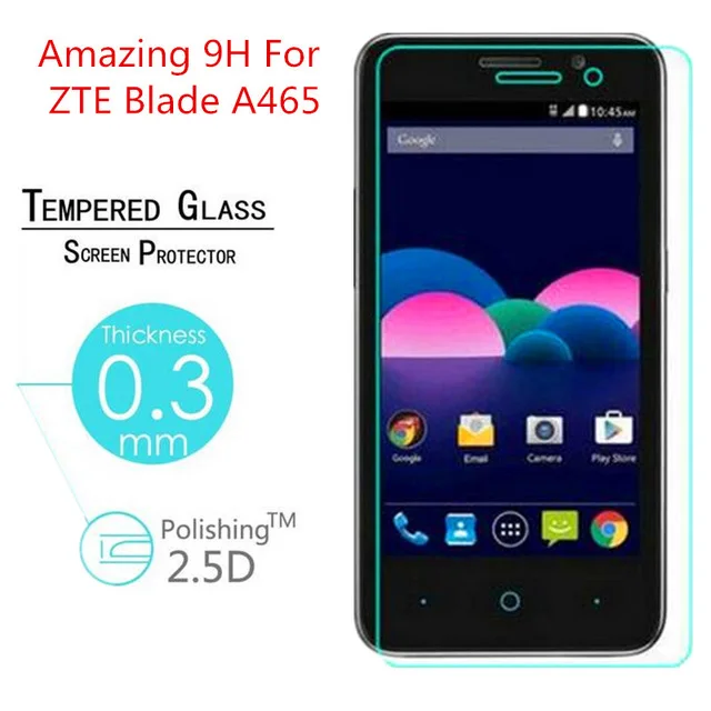 Оригинальная 9H защитная пленка из закаленного стекла ZTE Blade A465 Взрывозащищенная