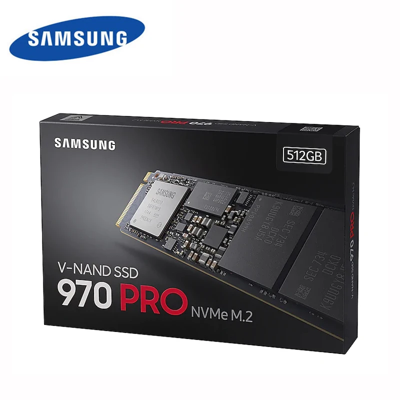 Горячая продажа Samsung SSD 970 PRO NVMe M.2 2280 внутренний 512 ГБ ТБ твердотельный жесткий диск - Фото №1