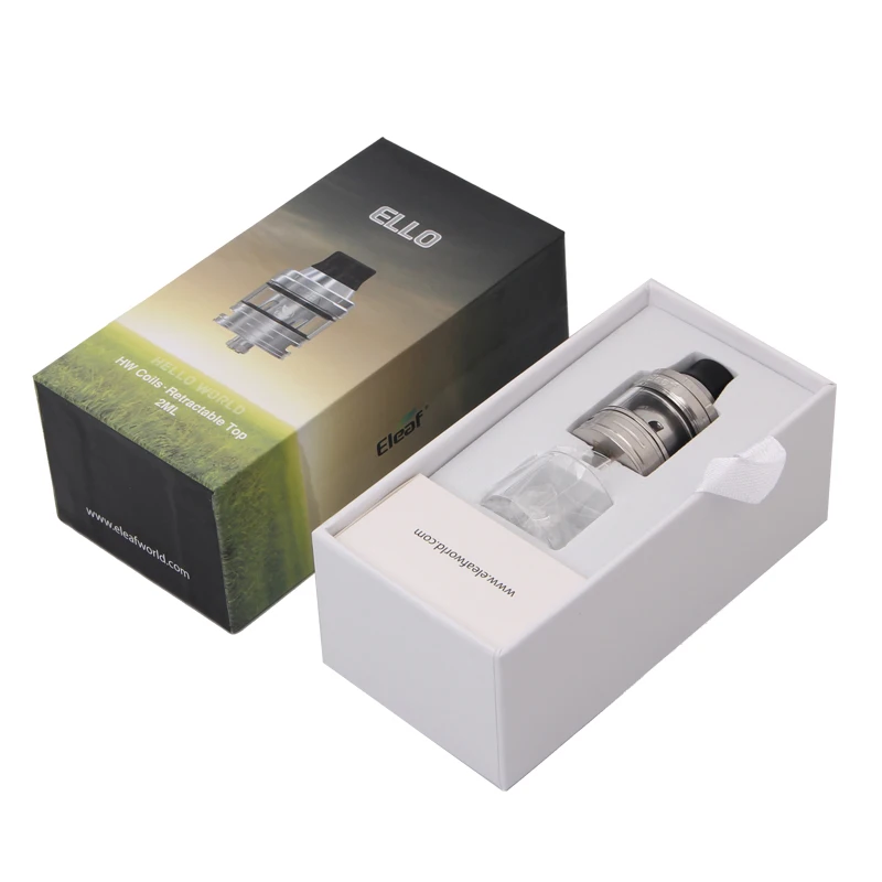 Original Eleaf Ello Tank 2ML Atomizer Use HW1 HW2 HW3 HW4 Coil For Electronic Cigarette iStick Pico 25 iKonn 220 Box MOD Vape |