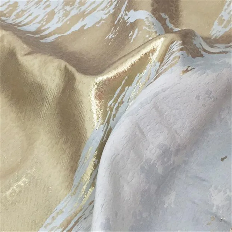 Новое поступление ширина 145 см металлическая жаккардовая парча абстрактная