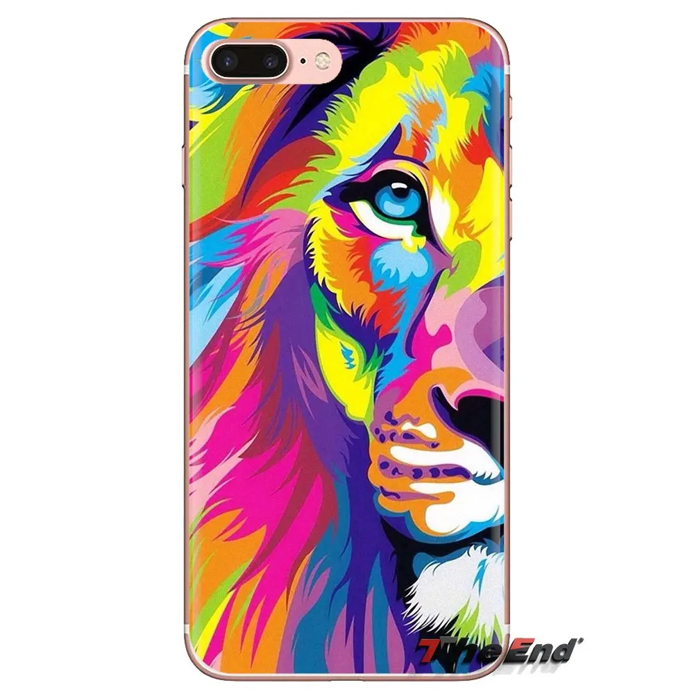 Модный прозрачный чехол из ТПУ для Xiaomi Redmi 4A S2 Note 3 3S 4 4X 5 Plus 6 7 6A Pro Pocophone F1 Classic lion tiger
