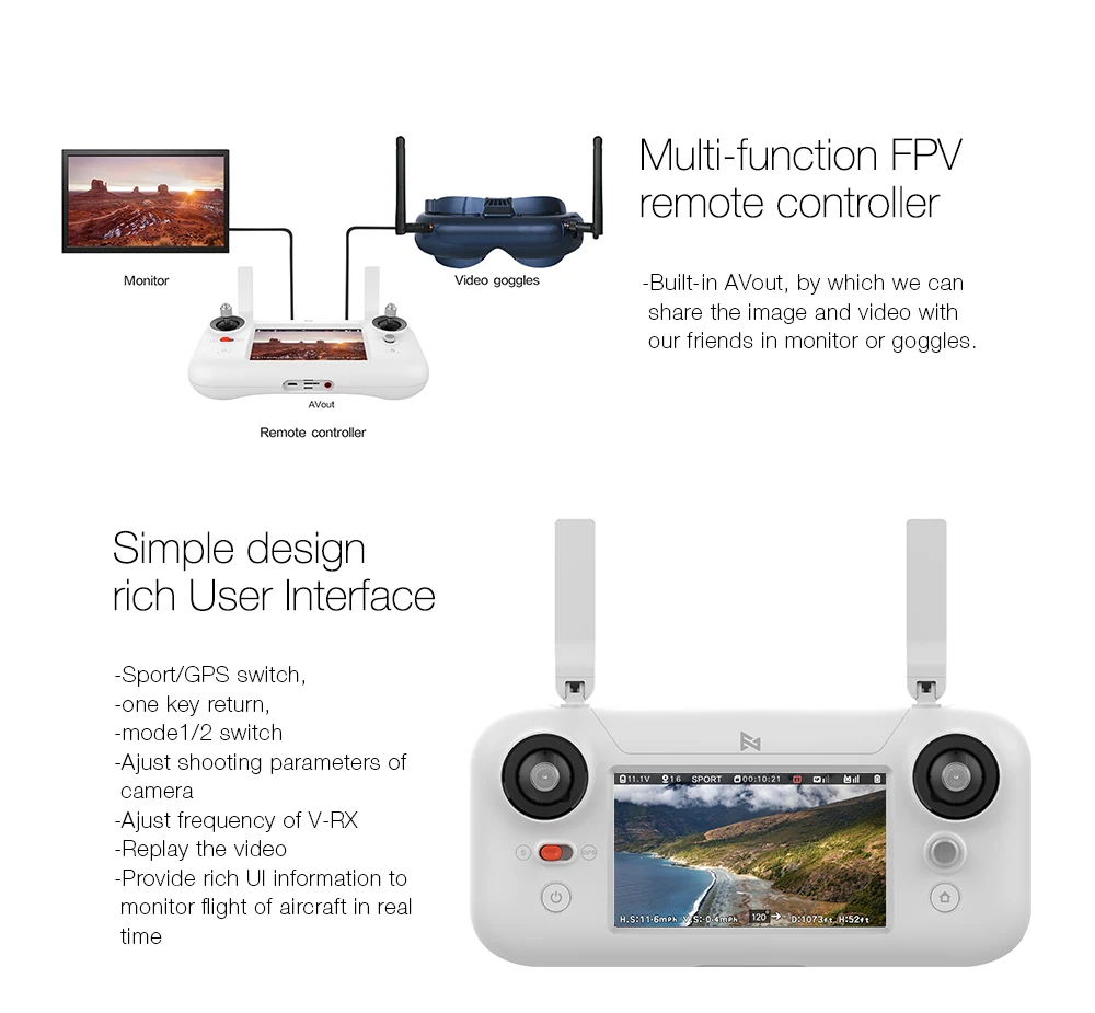 Xiaomi FIMI A3 5,8G gps Дрон 1 км с видом от первого лица 25 минут с 2-оси Gimbal 1080P Камера RC Quadcopter RTF Follow Me(следуй за мной