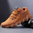 Кроссовки мужские замшевые, дышащие, на плоской подошве, 2019, повседневная легкая обувь