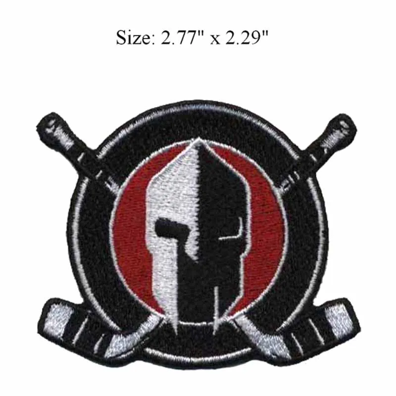 Защитная маска патч с вышивкой 2 77 дюйма С Хоккейным мячом мотоцикл для одежды |