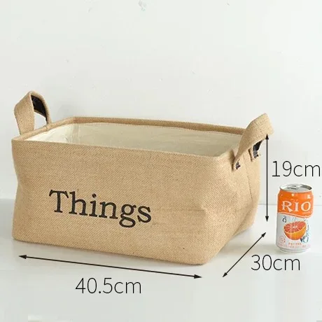 Новый стиль милый настольный декор из хлопка и льна офисный органайзер косметика