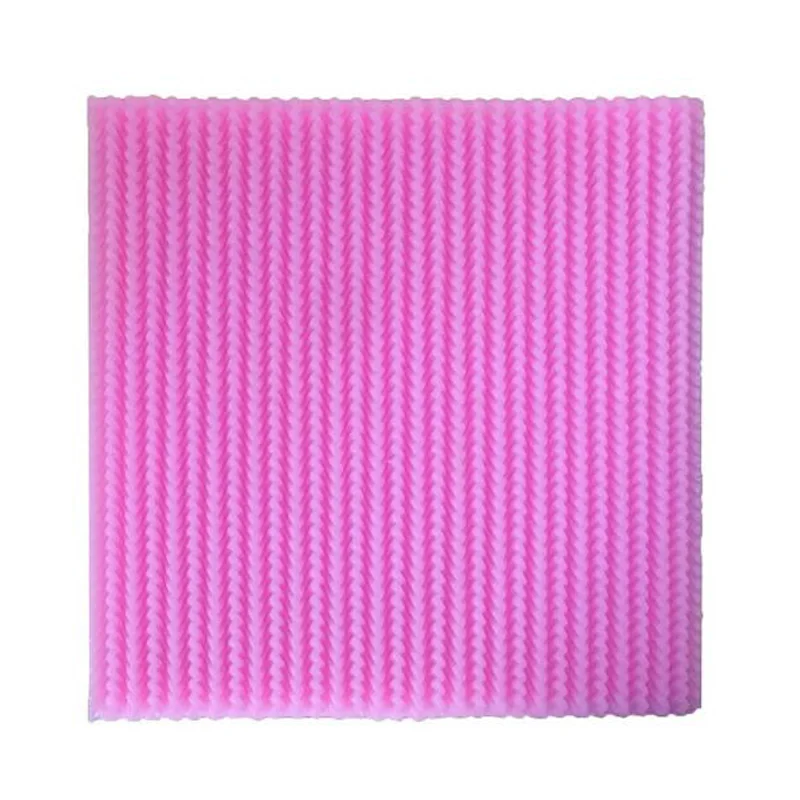 Полосатая кружевная силиконовая форма в виде сахарного торта женская для