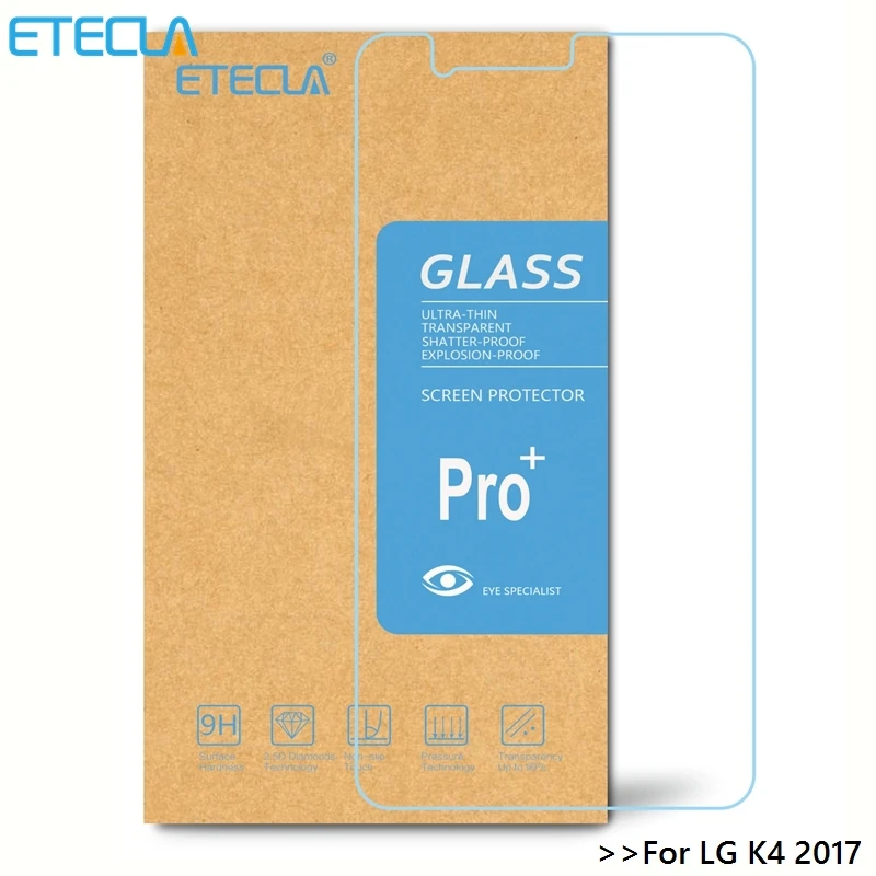 2 шт для LG K4 закаленное стекло на 2017 4G LTE K120e K130e M160 защита экрана прозрачном HD|screen
