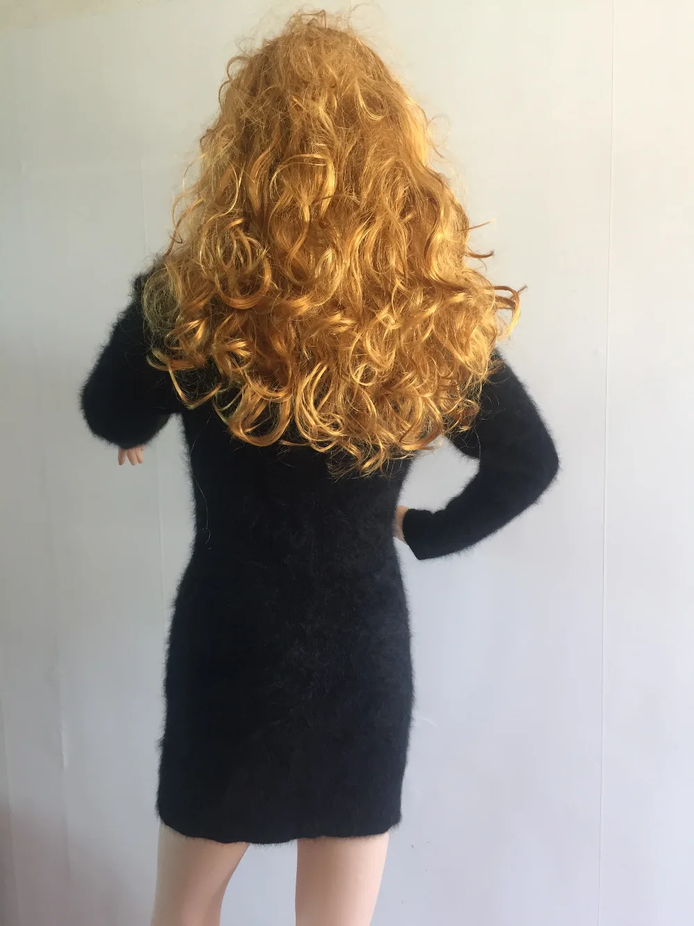 Новый женский норковый кашемировый свитер компьютерный вязаный длинный