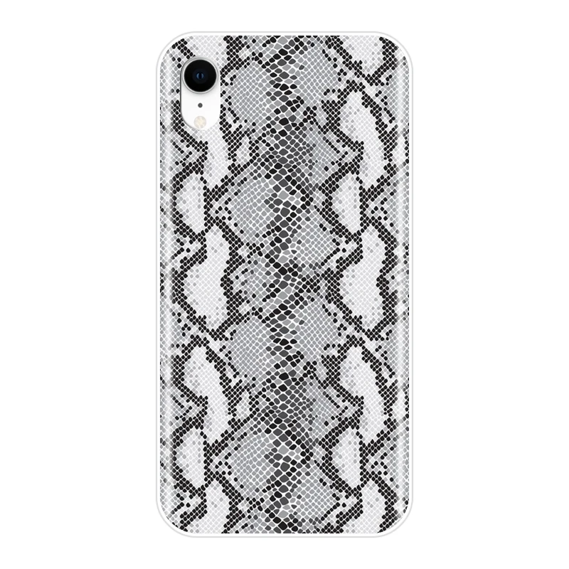 Роскошный чехол из змеиной кожи с животными для iPhone 6 S 7 8 X XR XS Max силиконовая