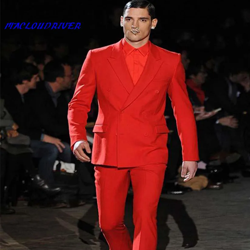 (Куртка + Брюки для девочек) двубортный жениха костюм 2018 Для мужчин S Костюмы