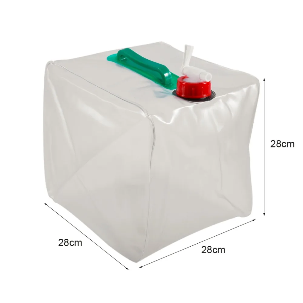 20L Portable Foldable Water Storage Bag Safe PVC Double Handles Super Large Capacity Container Transparent Bags New | Дом и сад
