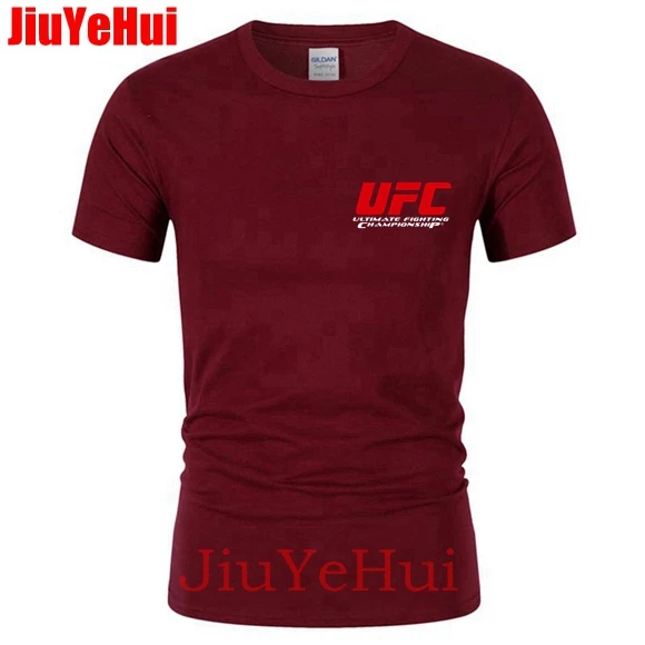 Красный логотип UFC мужские футболки тематика &quotбои без правил&quot Чемпионат Ufc