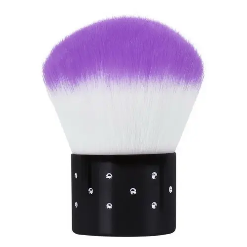 Purple HNM 1 шт. кисть для акрилового и УФ-геля для очистки от пыли кисть для маникюра педикюра инструмент Желтый Фиолетовый Розовый Красный инструменты для ногтей - Цвет: Purple
