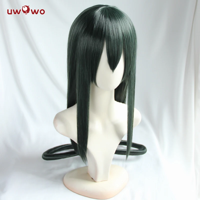 UWOWO Asui Tsuyu косплей парик Boku No Hero academic аниме My волосы длинные прямые синтетические