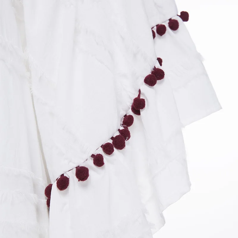 Для женщин Вышивка бохо платье Лето 2017 г. оборками Бретели для нижнего белья