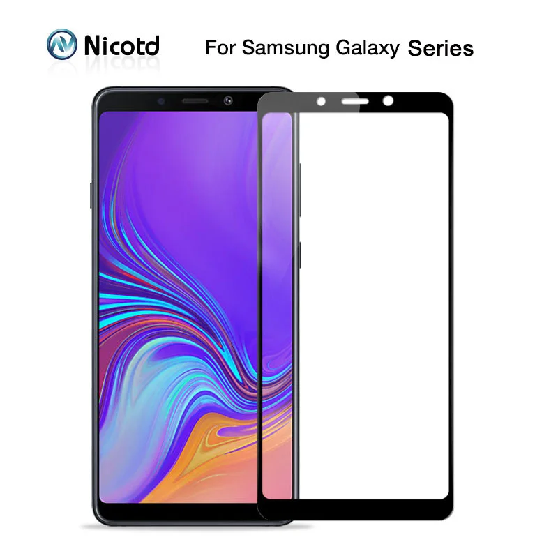 

9H Glass Tempered Film For Samsung A9 2018 Full Cover Screen Protector For Samsung A6 A6+ A8 A8+ A7 J6 J7 J8 2018 J3 J5 J7 2017