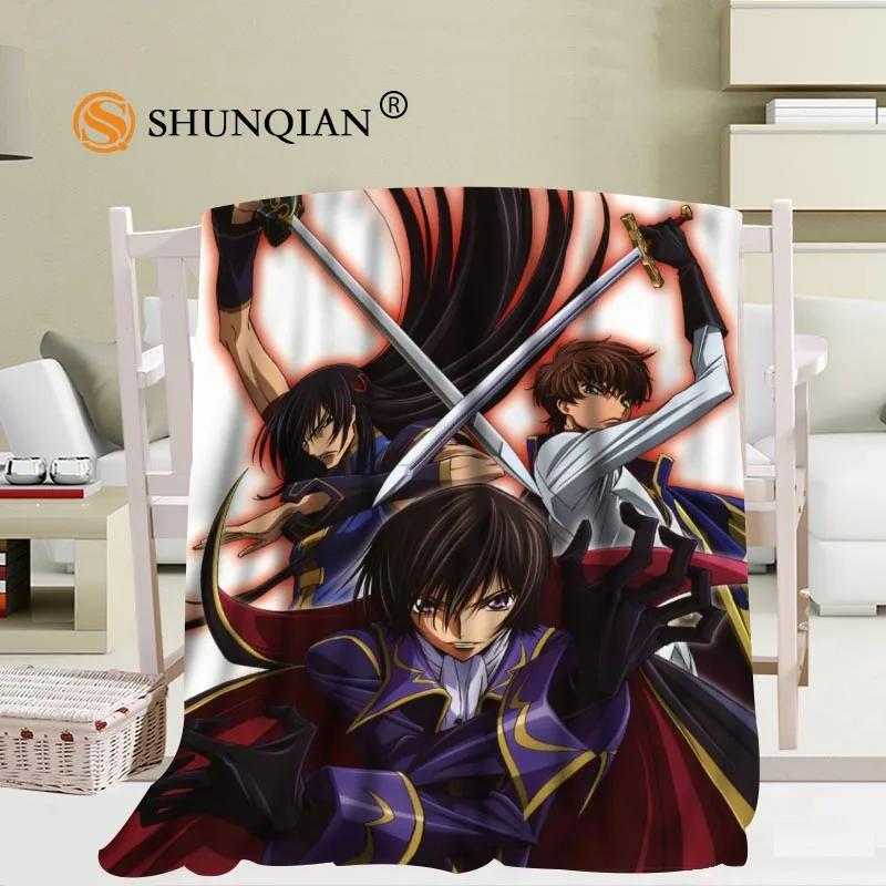 barato Nova Chegada Cobertor De Anjo Personalizado Lelouch Sofá Novo Cobertor Macio Portátil Cama Avião Viagem Adulto Cobertor Doméstico