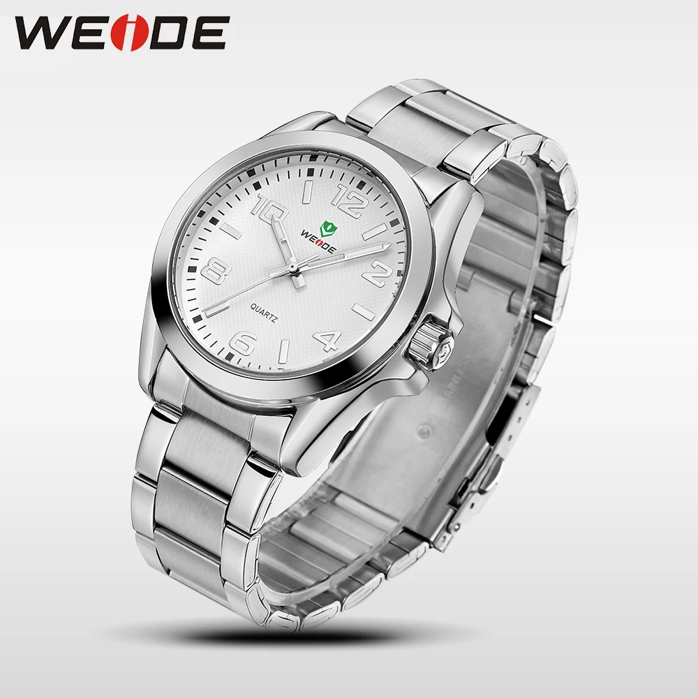 WEIDE Бизнес Кварцевые Спортивные Наручные Часы повседневные настоящие