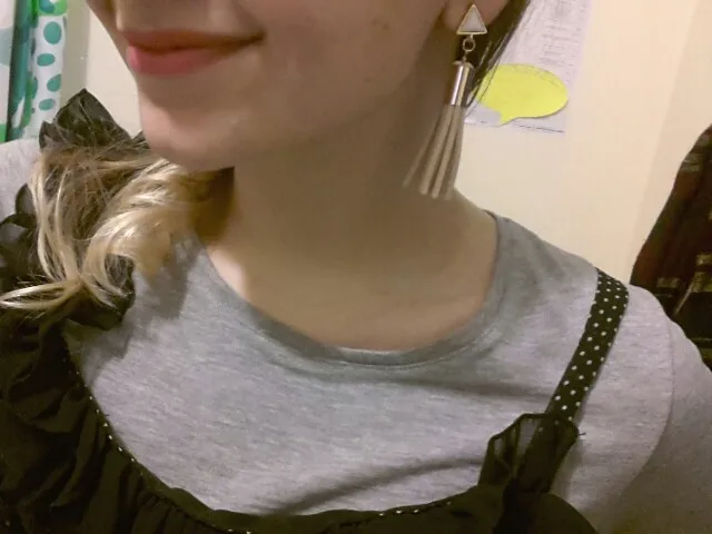 Женские винтажные серьги ручной работы дизайнерские из кожи черного цвета с