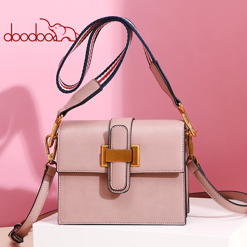 

women fashion pu flap bag with 2 straps three light colors shoulder bags D7638