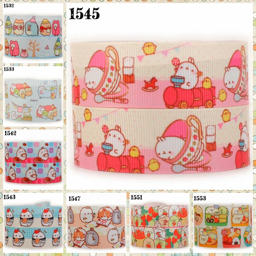 hot sales 10yards 7/8&quot 22mm sumikko gurashi ribbon printed grograin Free shipping | Дом и сад