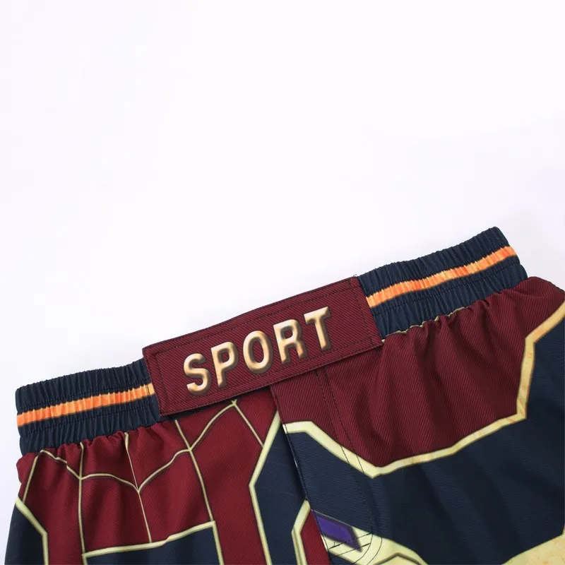 Дышать Для мужчин для тайского бокса шорты печатной футболок смешанных боевых