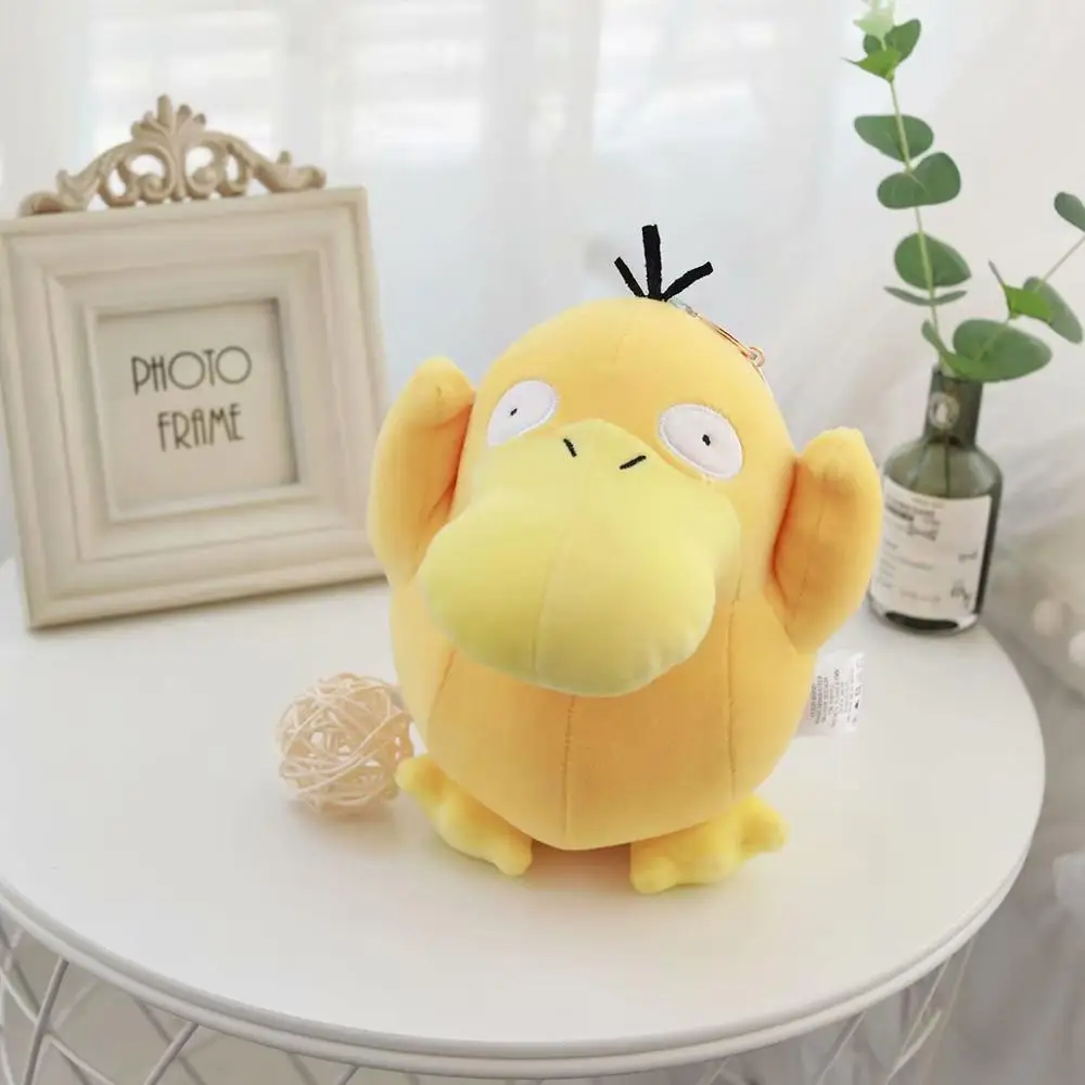about 22X15cm Супер мягкий Psyduck желтая утка чучело животное плюшевые аниме игрушки кукла друг Милая утка с одеялом игра подарок на день рождения - Цвет: about 22X15cm
