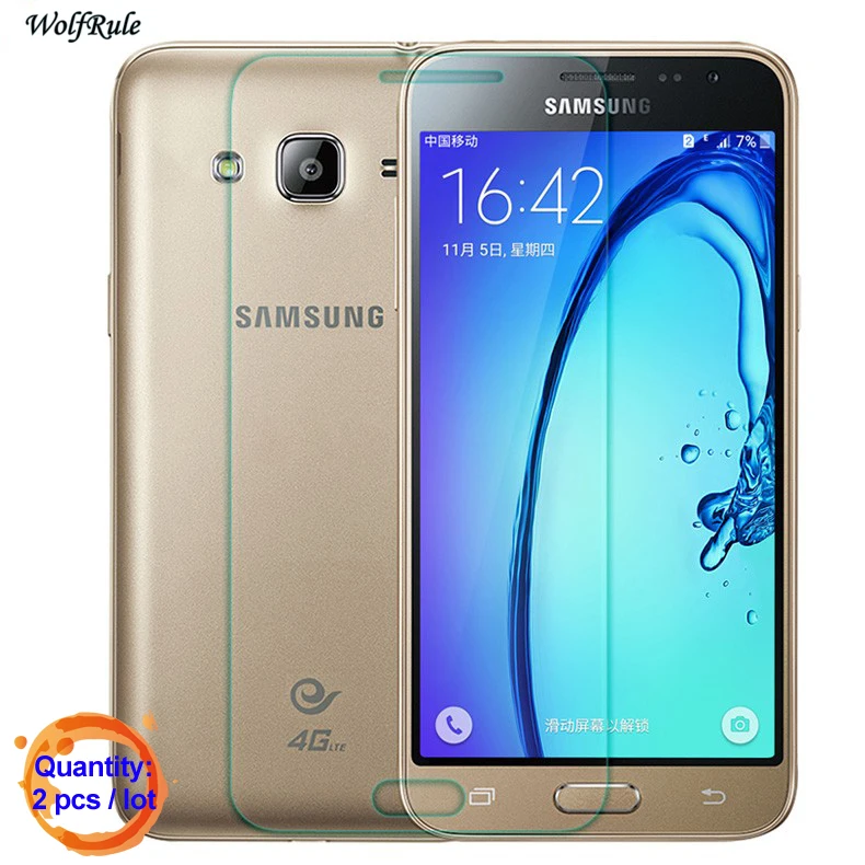 2 шт для samsung Galaxy J3 Защита экрана для samsung Galaxy J3 закаленное стекло для samsung J3 пленка для телефона J320 <