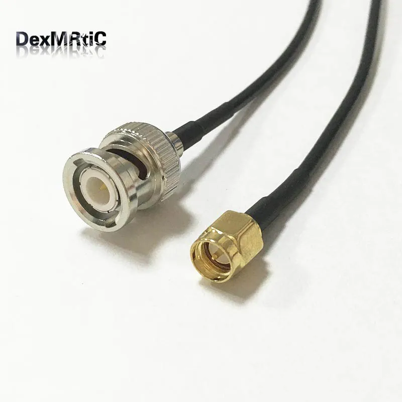 1 шт. новый штекер BNC SMA Штекер RG174 коаксиальный кабель Pigtail 20 см адаптер|plug connector|plug