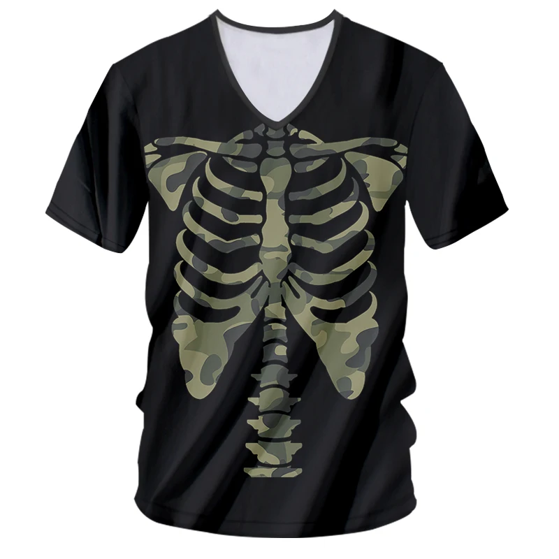 OGKB Мужская Новая 3D печатная креативная интересная Повседневная футболка