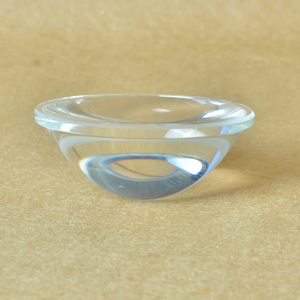 Диаметр 66 мм Светодиодные Стеклянные Линзы Оптические выпуклые стеклянные линзы