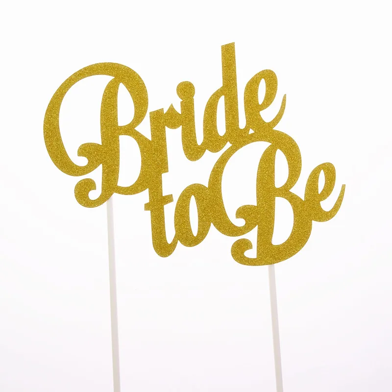 С надписью "Bride to be" торт топпера, флаги блестящие украшения для кексов, наряд для свадьбы и дня рождения для невесты нарядное вечерние Baby Shower выпечки DIY Рождественский Декор