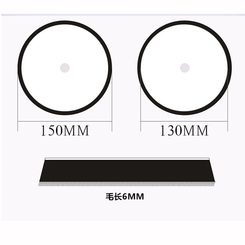 6 дюймов Шерсть плюшевые шлифовальные диски Войлок шлифовальный круг головка