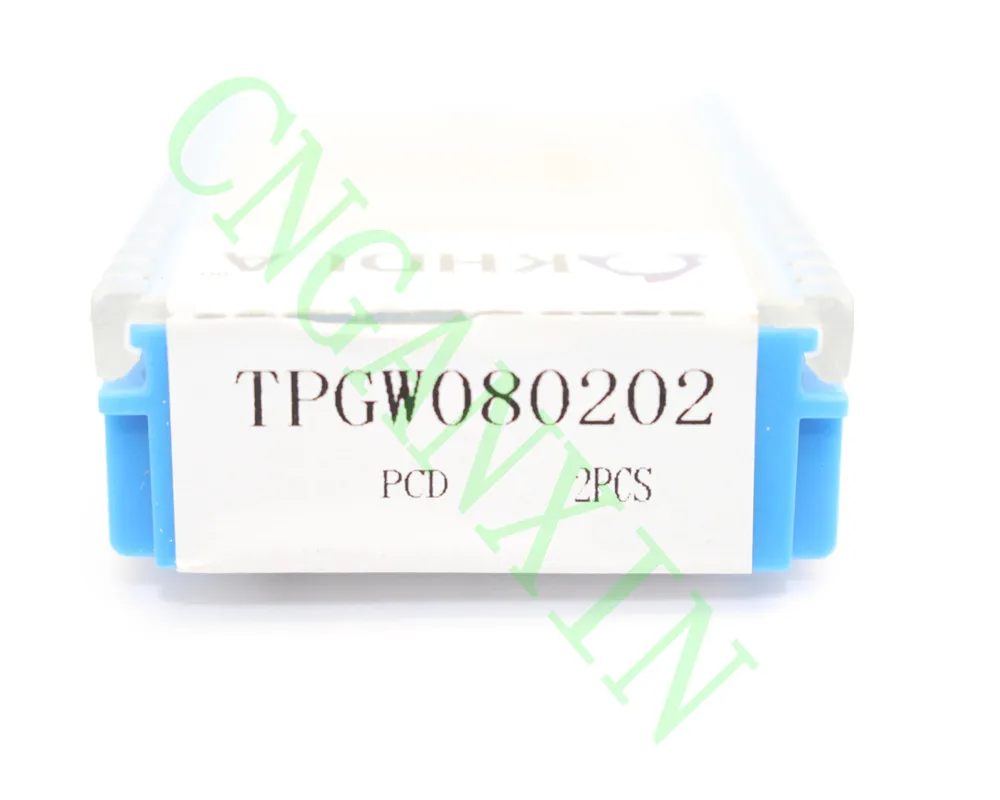 High-precision 2pcs NEW PCD TPGW 080202 Diamond CNC blade insert | Инструменты