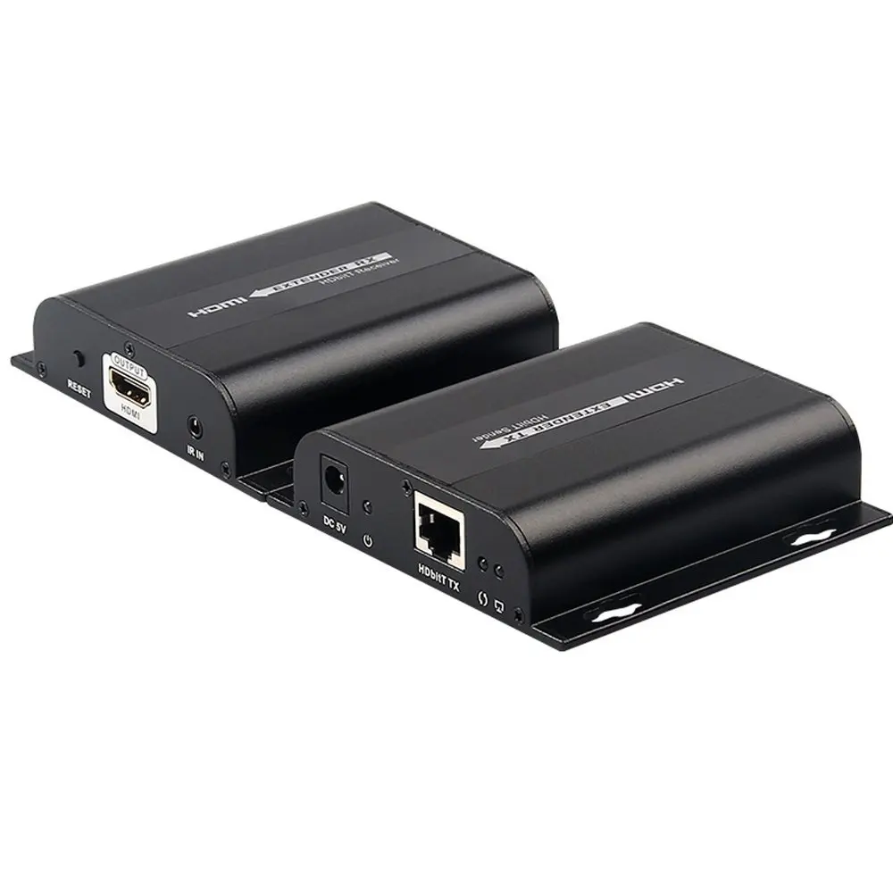 Удлинитель LKV383 HDbitT HDMI Full HD до 120 м 1080P с ретранслятором ИК LAN по RJ45 Cat5e/Cat6 LKV383|extender