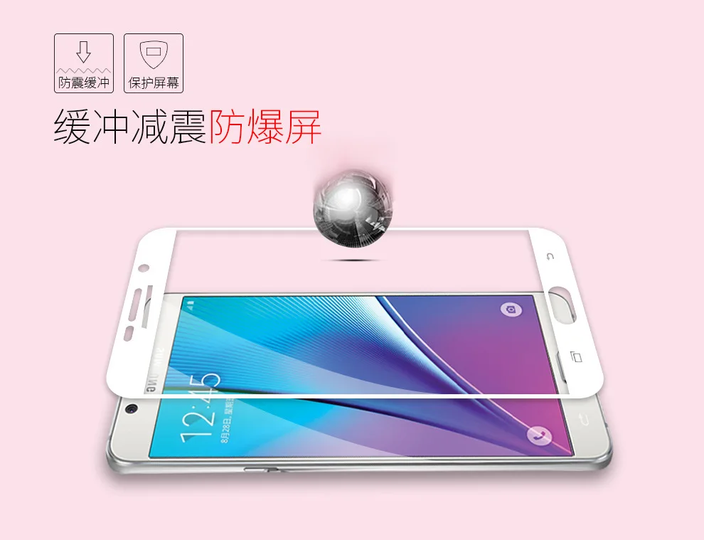9 H жесткий 2.5D Arc край Полный Экран закаленное Стекло протектор Плёнки на Samsung Galaxy