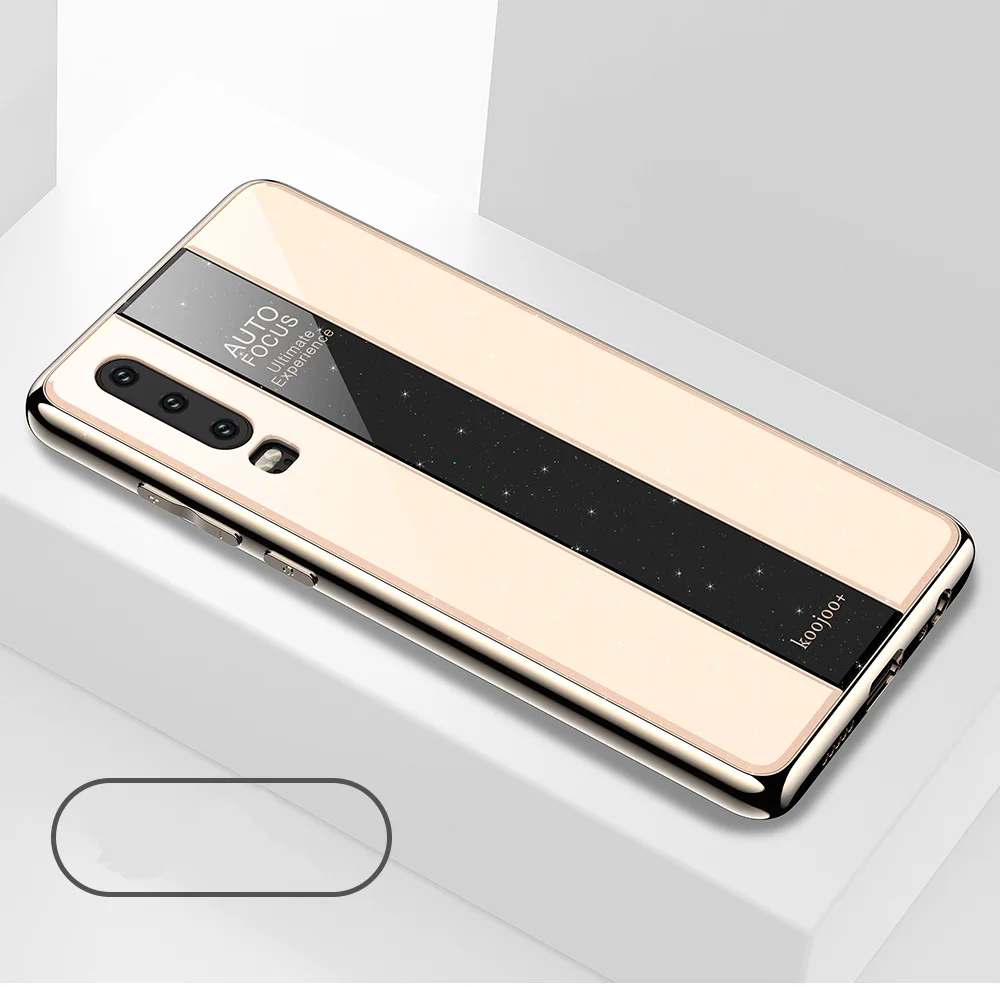 Gold KaiNuEn coque, чехол, чехол, для Xiaomi mi 9 mi 9 9Se роскошный блестящий супер закаленное стекло для задней панели телефона 360 чехол s - Цвет: Gold