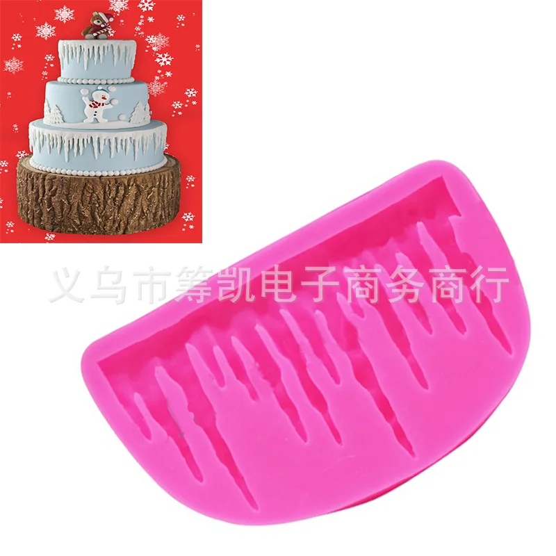 Украшение для торта силиконовая форма сосулька граница Sugarcraft замороженный