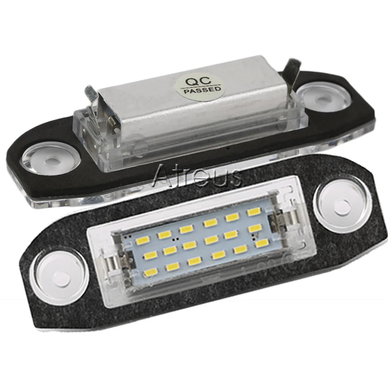 EALEN 1Pair Car LED License Plate Lights For Volvo S80 XC90 S40 V60 XC60 S60 V70 C70 V50 XC70 white SMD 12V Lamp Bulb kit | Автомобили и