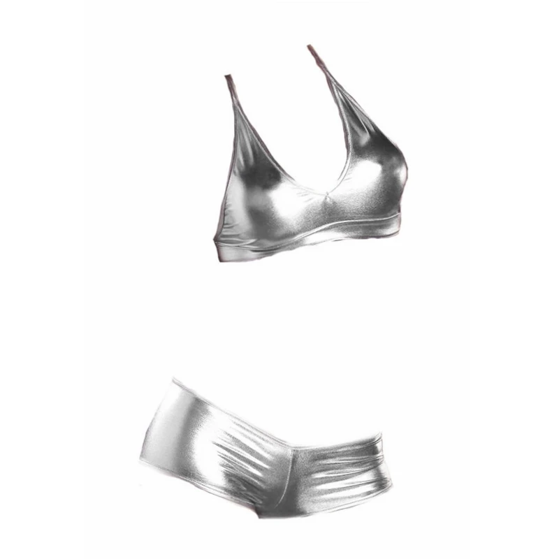 Женский Комплект эротического нижнего белья из искусственной кожи|Комплекты