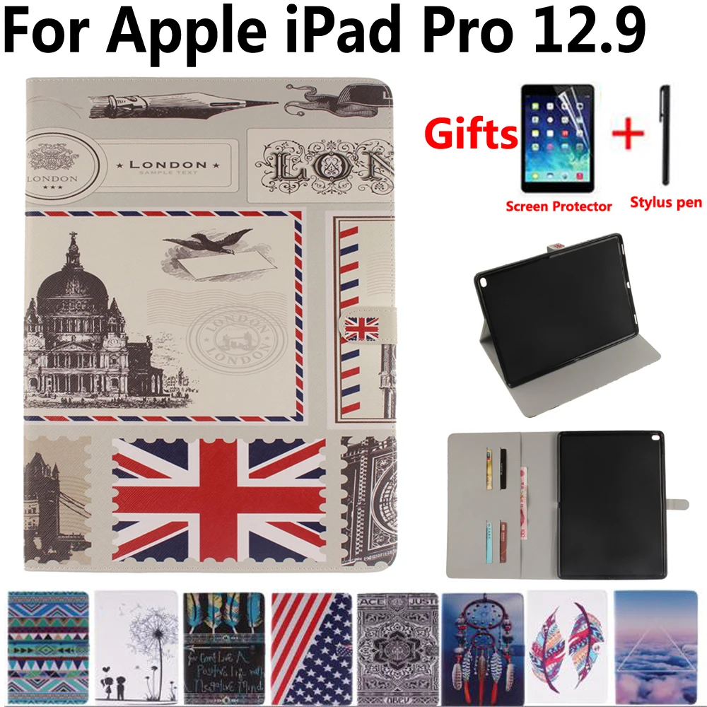 Планшет крышка чехла для Apple iPad Pro 12 9 2015 A1584 A1652 противоударный флип магнит Smart Case +