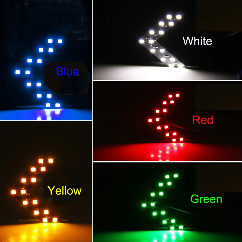 2 шт. 14 SMD LED панель со стрелкой для автомобиля зеркало заднего вида Индикатор